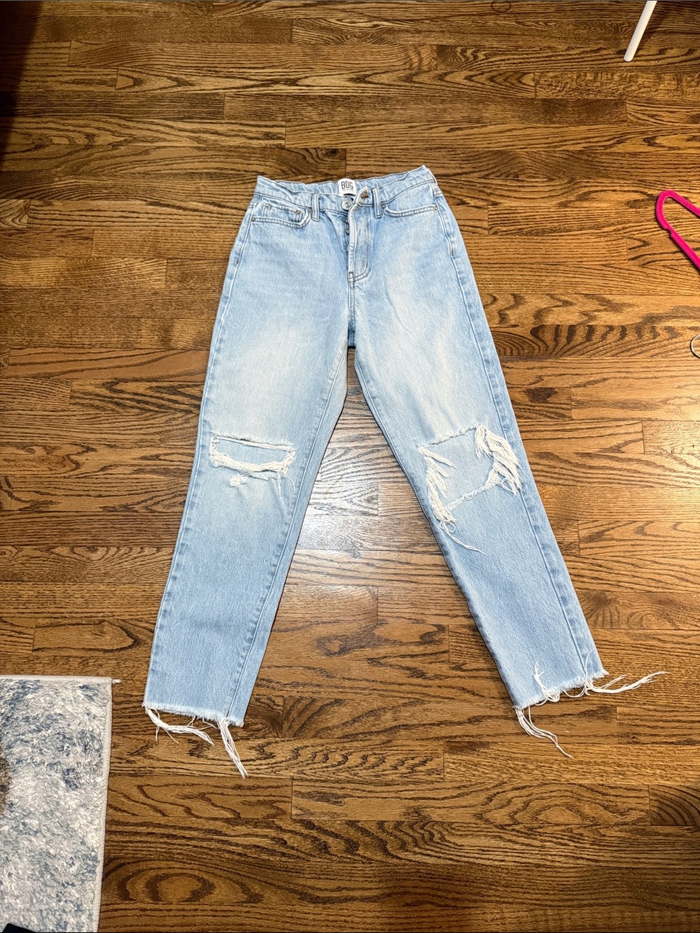 Urban Outfitters Light Blue Distressed Boyfriend Jeans